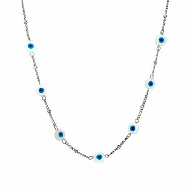 Γυναικείο Ατσάλινο Κολιέ Με Ματάκια – Women’s Steel Necklace