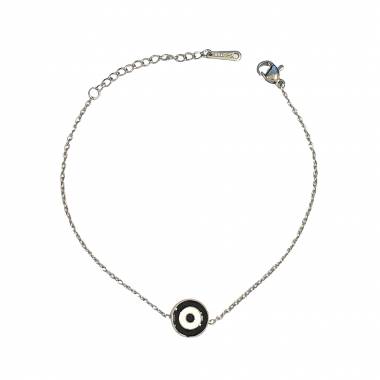 Γυναικείο Ατσάλινο Βραχιόλι Με Ματάκι - Women's Steel Bracelet
