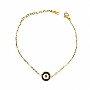 Γυναικείο Ατσάλινο Βραχιόλι Με Ματάκι - Women's Steel Bracelet
