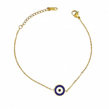 Γυναικείο Ατσάλινο Βραχιόλι Με Ματάκι - Women's Steel Bracelet