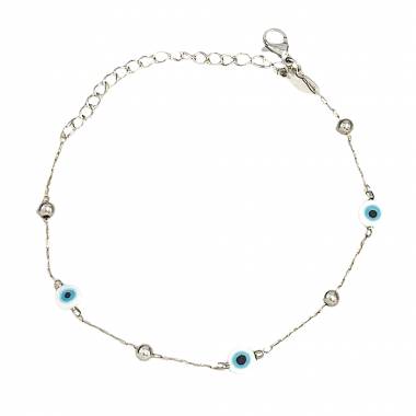 Γυναικείο Ατσάλινο Βραχιόλι Με Ματάκια - Women's Steel Bracelet