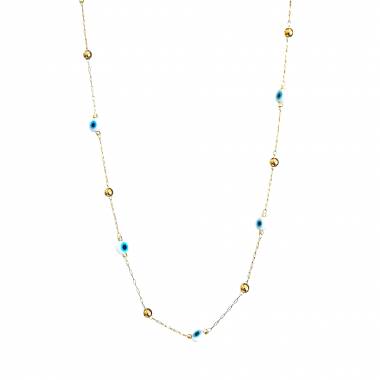 Γυναικείο Ατσάλινο Κολιέ Με Ματάκια – Women’s Steel Necklace
