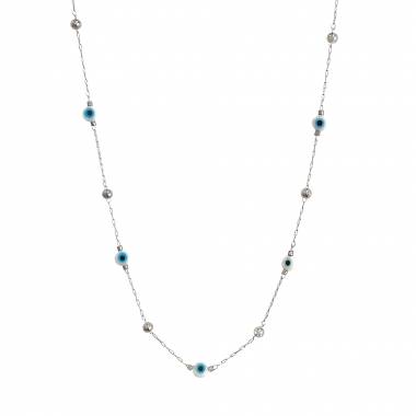 Γυναικείο Ατσάλινο Κολιέ Με Ματάκια – Women’s Steel Necklace