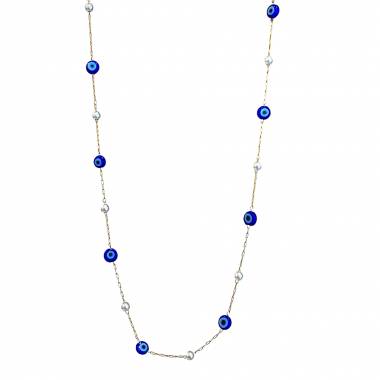 Γυναικείο Ατσάλινο Κολιέ Με Ματάκια – Women’s Steel Necklace