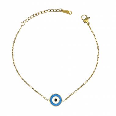 Γυναικείο Ατσάλινο Βραχιόλι Με Ματάκι - Women's Steel Bracelet
