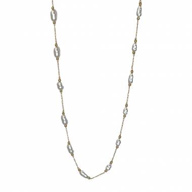 Γυναικείο Ατσάλινο Κολιέ Με Πέρλες – Women’s Steel Necklace
