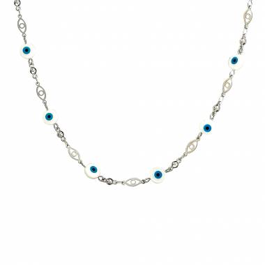 Γυναικείο Ατσάλινο Κολιέ Με Ματάκια – Women’s Steel Necklace