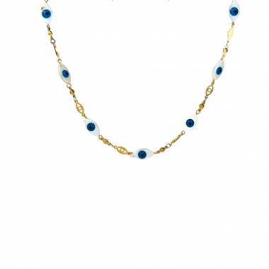 Γυναικείο Ατσάλινο Κολιέ Με Ματάκια – Women’s Steel Necklace