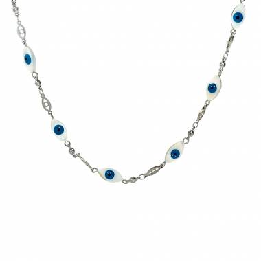 Γυναικείο Ατσάλινο Κολιέ Με Ματάκια – Women’s Steel Necklace