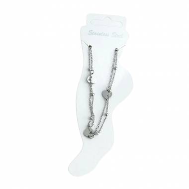 ΑΛΥΣΙΔΑ ΠΟΔΙΟΥ ΑΤΣΑΛΙΝΗ-STEEL FOOT CHAIN