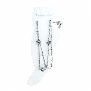 ΑΛΥΣΙΔΑ ΠΟΔΙΟΥ ΑΤΣΑΛΙΝΗ-STEEL FOOT CHAIN
