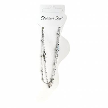 ΑΛΥΣΙΔΑ ΠΟΔΙΟΥ ΑΤΣΑΛΙΝΗ-STEEL FOOT CHAIN