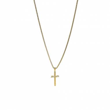 Ανδρικό Ατσάλινο Κολιέ Σταυρός – Men’s Steel Necklace
