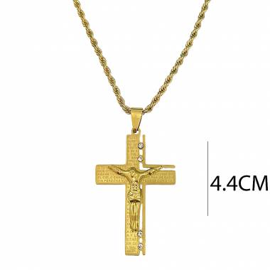 Ανδρικό Ατσάλινο Κολιέ Σταυρός – Men’s Steel Necklace