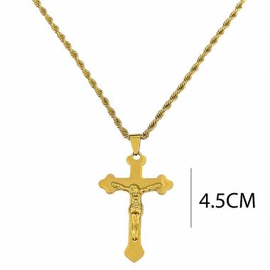 Ανδρικό Ατσάλινο Κολιέ Σταυρός – Men’s Steel Necklace
