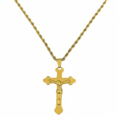 Ανδρικό Ατσάλινο Κολιέ Σταυρός – Men’s Steel Necklace