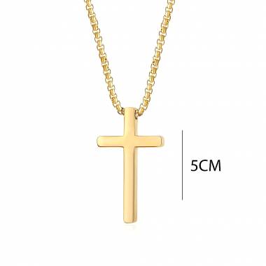 Ανδρικό Ατσάλινο Κολιέ Σταυρός – Men’s Steel Necklace