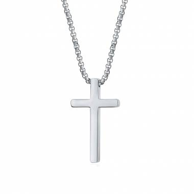 Ανδρικό Ατσάλινο Κολιέ Σταυρός – Men’s Steel Necklace