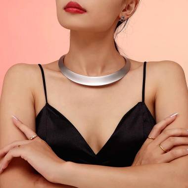 Γυναικείο Ατσάλινο Κολιέ Τσόκερ – Women’s Steel Necklace Chocker