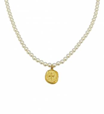 Γυναικείο Ατσάλινο Κολιέ Με Πέρλες – Women’s Steel Necklace