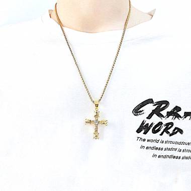 Γυναικείο Ατσάλινο Κολιέ Με Σταυρό – Women’s Steel Necklace (Αντιγραφή)