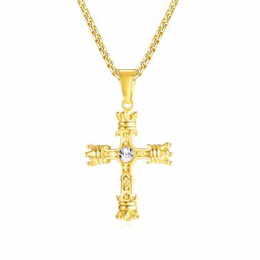 Γυναικείο Ατσάλινο Κολιέ Με Σταυρό – Women’s Steel Necklace (Αντιγραφή)