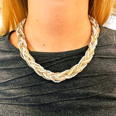 Γυναικείο Ατσάλινο Κολιέ Με Χάντρες 49εκ – Women’s Steel Necklace