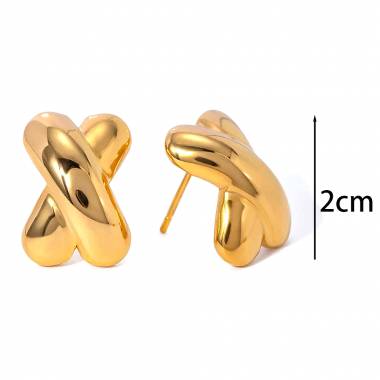 Γυναικεία Ατσάλινα Σκουλαρίκια Καρφωτά - Women's Steel Earrings