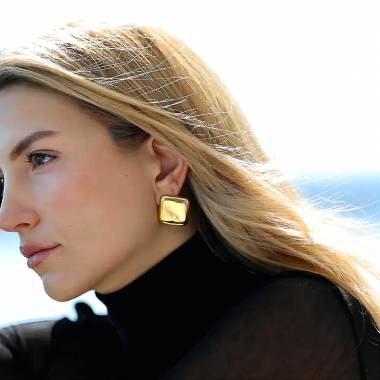 Γυναικεία Ατσάλινα Σκουλαρίκια Καρφωτά - Women's Steel Earrings