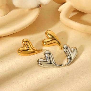 Γυναικεία Ατσάλινα Σκουλαρίκια Καρφωτά - Women's Steel Earrings