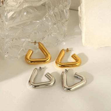 Γυναικεία Ατσάλινα Σκουλαρίκια - Women's Steel Earrings