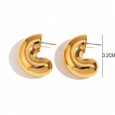 Γυναικεία Ατσάλινα Σκουλαρίκια - Women's Steel Earrings