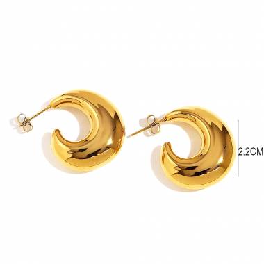 Γυναικεία Ατσάλινα Σκουλαρίκια - Women's Steel Earrings
