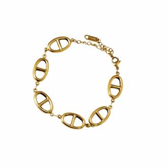 Γυναικείο Ατσάλινο Βραχιόλι Χρυσό - Women's Steel Bracelet