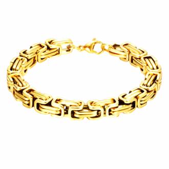 Ανδρικό Ατσάλινο Βραχιόλι Καδένα Χρυσό 0.9mm- Men's Steel Chain Bracelet Gold 0.9mm