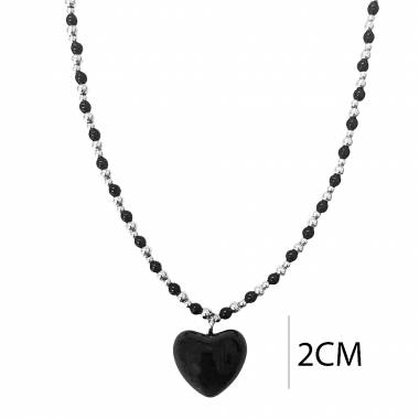 Γυναικείο Ατσάλινο Κολιέ Με Χάντρες – Women’s Steel Necklace