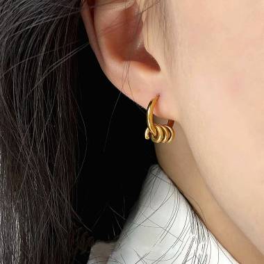 Γυναικεία Ατσάλινα Σκουλαρίκια Κρίκοι – Women’s Steel Earrings