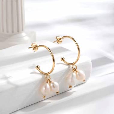 Γυναικεία Ατσάλινα Σκουλαρίκια Κρίκοι – Women’s Steel Earrings