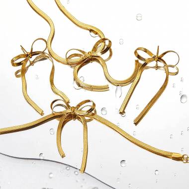 Γυναικείο Ατσάλινο Κολιέ Με Φιογκάκι – Women’s Steel Necklace
