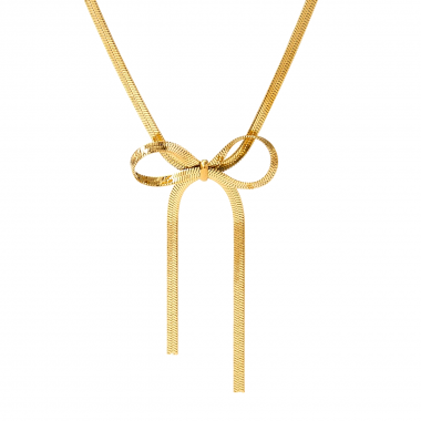 Γυναικείο Ατσάλινο Κολιέ Με Φιογκάκι – Women’s Steel Necklace