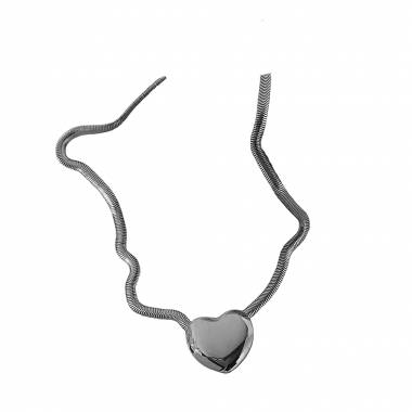 Γυναικείο Ατσάλινο Κολιέ Με Καρδιά – Women’s Steel Necklace