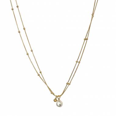Γυναικείο Ατσάλινο Κολιέ Με Πέρλα – Women’s Steel Necklace