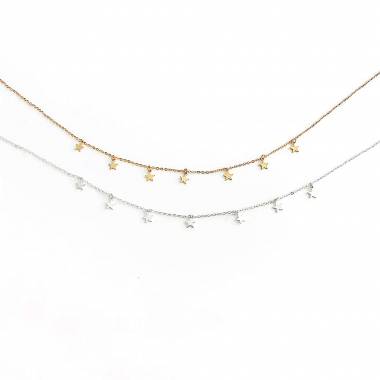 Γυναικείο Ατσάλινο Κολιέ Με Αστεράκια – Women’s Steel Necklace