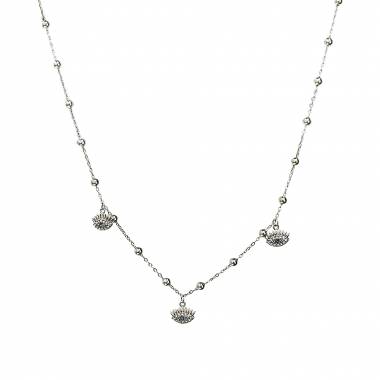 Γυναικείο Ατσάλινο Κολιέ Με Ματάκια – Women’s Steel Necklace