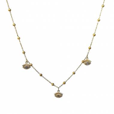 Γυναικείο Ατσάλινο Κολιέ Με Ματάκια – Women’s Steel Necklace