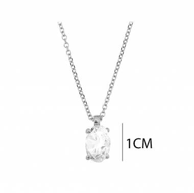 Γυναικείο Ατσάλινο Κολιέ Με Πέτρα – Women’s Steel Necklace