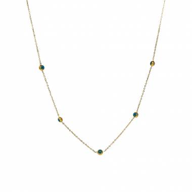 Γυναικείο Ατσάλινο Κολιέ Με Ματάκια – Women’s Steel Necklace