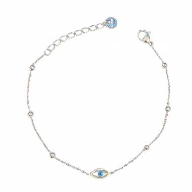 Γυναικείο Ατσάλινο Βραχιόλι Με Ματάκι - Women's Steel Bracelet
