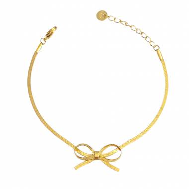 Γυναικείο Ατσάλινο Βραχιόλι Με Φιογκάκι - Women's Steel Bracelet
