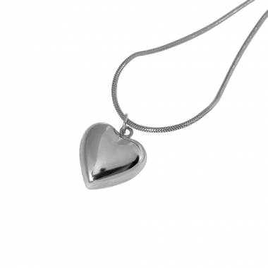 Γυναικείο Ατσάλινο Κολιέ Με Καρδιά – Women’s Steel Necklace